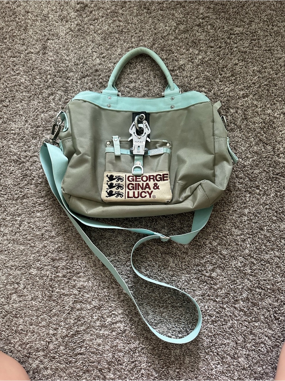 Vintage George Gina & Lucy Shoulder Bag w/ Long Strap!